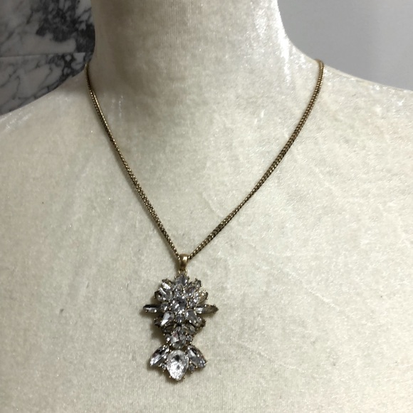 J CREW crystal pendant necklace 26-30